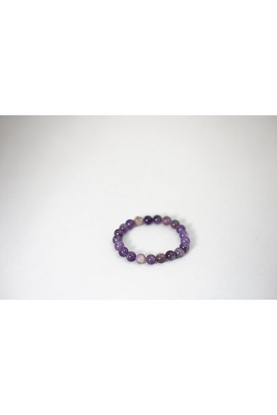 Efulim Hediyelik Amethyst Natural Stone Bracelet, Handmade, Spiritual Energy Stone, Meditation, Unisex Jewelry