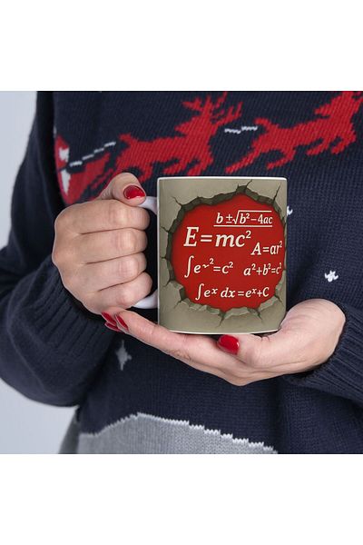 sıradışıhediyem Mathematics Mug Cup Gift to Friend 3 D Mug Birthday Gift