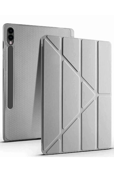 CepteToptan Samsung Galaxy X510 Tab S9 Fe 11 Case Mars Tablet Case with Pen Holder - Dark - Mki̇6468-9881