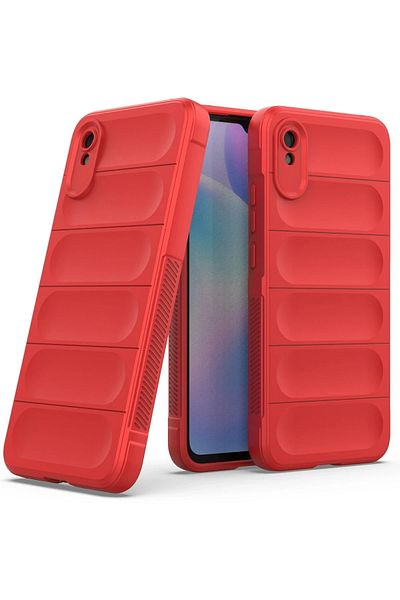 CepteToptan جراب هاتف Xiaomi Redmi 9A مصنوع من السيليكون المثالي - أحمر - MKİ3399-6551
