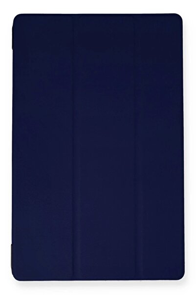 CepteToptan حافظة ذكية للكمبيوتر اللوحي من نيو فيس لهاتف سامسونج جالاكسي T870 Tab S7 11 - أزرق داكن