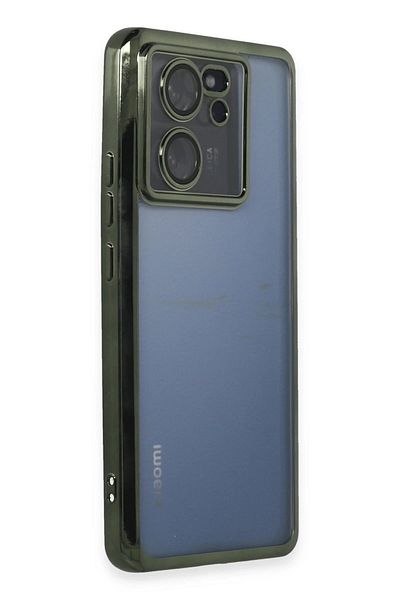 CepteToptan حافظة هاتف Xiaomi Mi 13T من السيليكون مع عدسة - أخضر - MKİ7040-5320