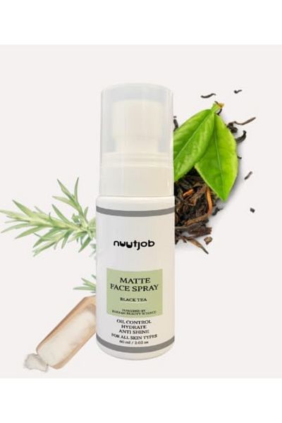 NUUT Nuutjob Black Tea Face Matting Spray for Men – Oil Control & Hydration