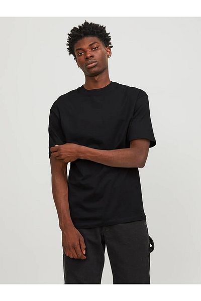 Jack & Jones JACK & JONES JJ BRADLEY TEE SS O-NECK ΜΑΥΡΟ 12249319-BL