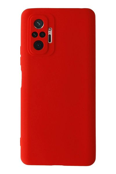 CepteToptan حافظة هاتف Xiaomi Redmi Note 10 Pro مصنوعة من السيليكون المخملي الداخلي - أحمر - MKİ1220-5895
