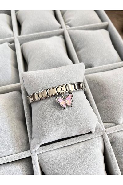 Sepetten Eve Italian Charm Steel Bracelet Special Series Dangle Model February 14 Valentine's Day Gift