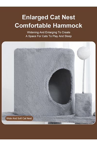 KidLe Cat Tower Cat Climbing Frame Cat Tree Cat Apartment
