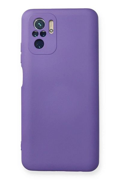 CepteToptan حافظة هاتف Xiaomi Redmi Note 10 مصنوعة من السيليكون المخملي الداخلي - أرجواني - MKİ9748-3885