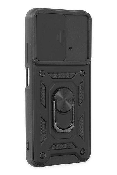 CepteToptan حافظة هاتف Xiaomi Poco M4 Pro 4G من السيليكون مع حلقة عدسة Pars - أسود - MKİ1021-3592