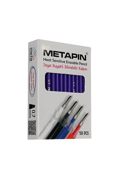 hodbehod Metapin Heat Erasable Flying Refill Pen Inside Blue (0.7 mm) - 50 Pieces