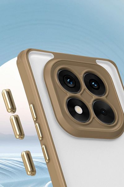 CepteToptan حافظة هاتف Xiaomi Redmi Note 14 Pro 4G حافظة سيليكون بنتا - رمادي تيتانيوم - MKİ8420-9380