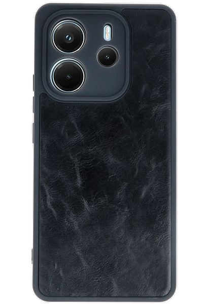 CepteToptan حافظة هاتف Xiaomi Redmi Note 14 4G من الجلد - أسود - MKİ5337-8236