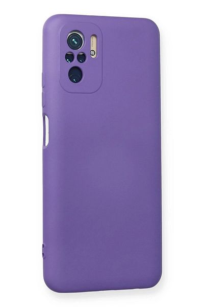 CepteToptan حافظة هاتف Xiaomi Redmi Note 10 مصنوعة من السيليكون المخملي الداخلي - أرجواني - MKİ9748-3885