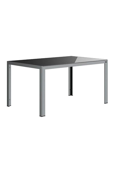 Livarno home Masă de grădină din aluminiu LIVARNO home 'Houston', cu blat reversibil, argintiu, 140x74x92 cm