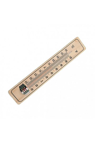 dalimag Termometru Meteo Confectionat din Lemn, Pentru Camera, Agatatoare, 22 cm