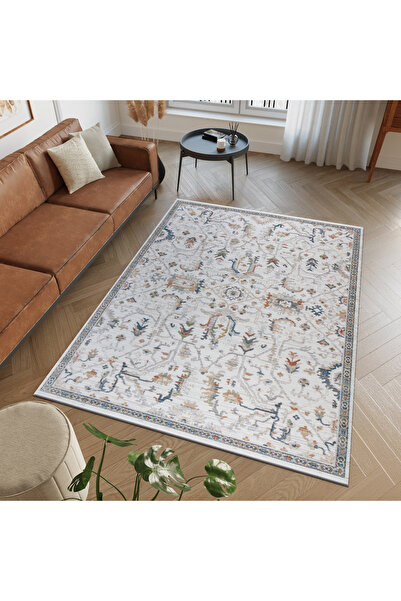 Casa Deluxe Home Vintage, Pamuk Dokuma,Saçaklı,Otantik,Yumuşak,Çok Renkli,Yazlık,Mutfak,Dört Mevsim.N0089B_Ivory