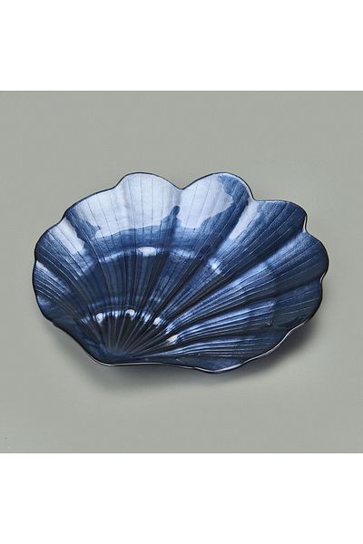 MATMEL Διακοσμητικό Πιάτο Deco Shell - Navy Blue - 30 cm