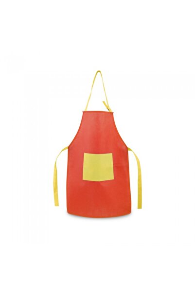 dalimag Children's apron with pocket and adjustable straps, red
