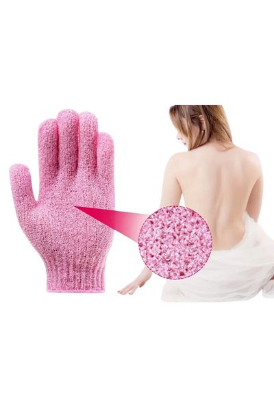 SOSYETEZGAHI 2 Pack Bath and Exfoliating Gloves Dead Skin Scrubber Body Shower Scrub Gloves Extra Foaming Bath