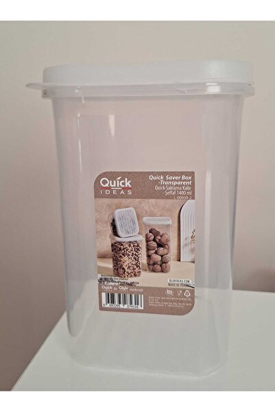 Quick quıck saklama kabı şeffaf 1400ml dikey
