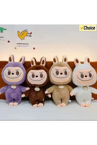 NB market White Dragon Labubu Plush Toy with Tail Series Labubu Plush Toy 40cm