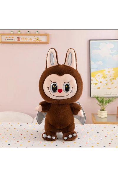 NB market Brown Dragon Labubu Plush Toy with Wings Tail Series Labubu Plush Toy