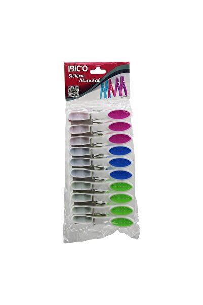 Go İthalat 120 قطعة من مشابك السيليكون الملونة - مشابك بلاستيكية بيضاء قابلة ...