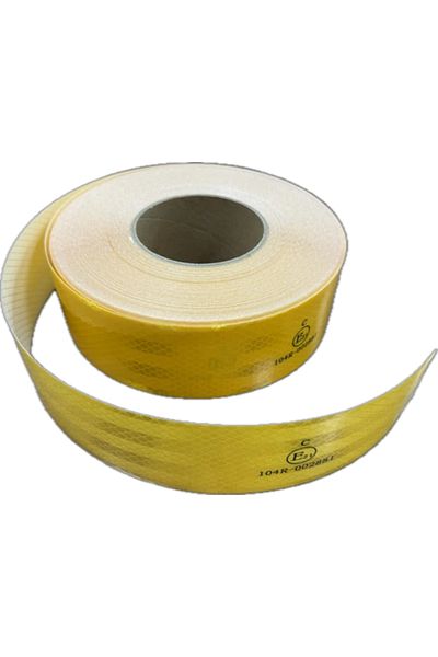 HTM Yapı Quality Reflective Tape Yellow 5 Meters 5 cm Documented Reflective Reflective Highlighter Strip Tape Warning Ban