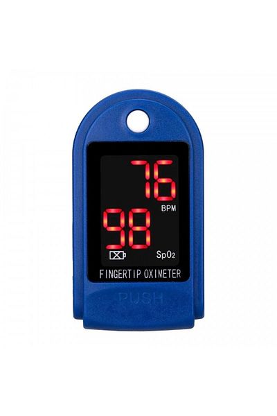 dalimag Pulsoximetru cu display LED, aparat masurare puls si a oxigenului din sange, albastru