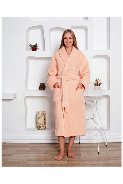 Star Fashion Cocolino women's bathrobe, with pockets and drawstring at the waist, warm and comfortable