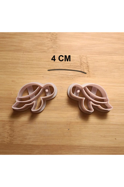 Enbceramic 4 CM KAPLUMBAĞA SERAMİK & POLİMER KİL KALIP KÜPE KALIBI