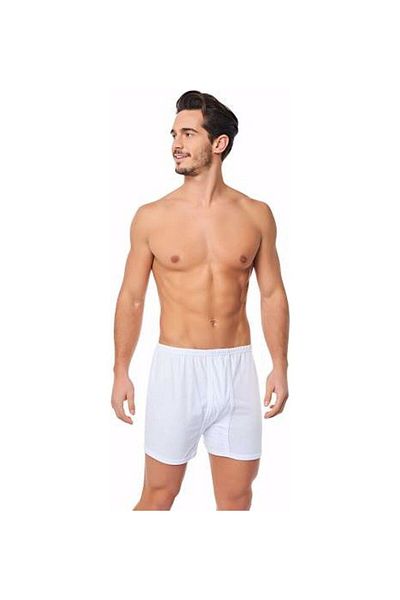 CUBBUX Men's White Long Johns Underpants