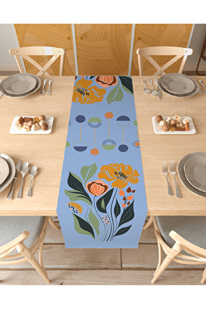 GREENDECOR زهرة البوهيمي نمط تصميم خاص عداء الرقمية المطبوعة ديكور مفرش المائ...