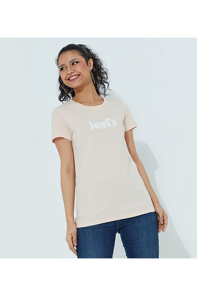 Levi's RED SEASONAL POSTER LOGO T3 PEACH PUREE for Women