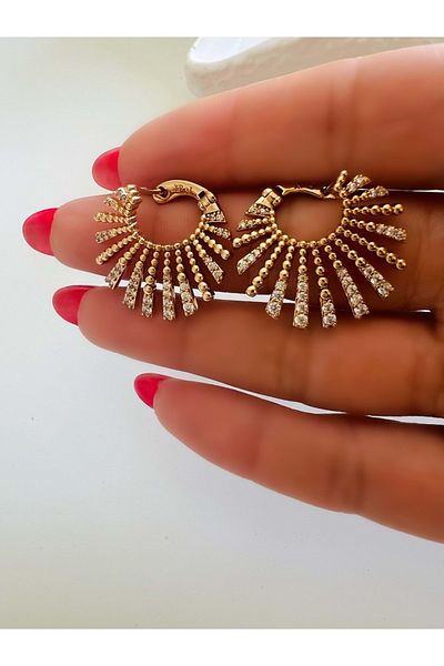 ACAR TAKI Xuping Design Earring-Rose Color Acr5156