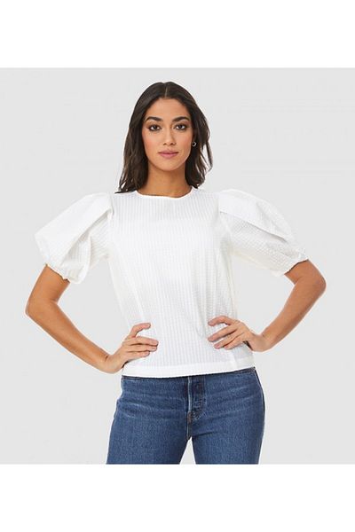 Levi's WHITE Levi's® Zaida Sculptural Blouse for Women