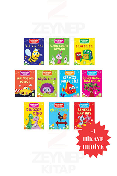 Nesil Yayınları 1 ve 2.Sınıflar İçin Mini Mini Fabllar (10 Fabl+1 Hikaye Hediye)