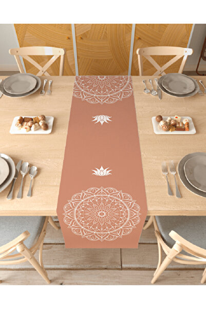 GREENDECOR Mandala Lotus Pattern Stylish Special Design Runner Digital Printe...