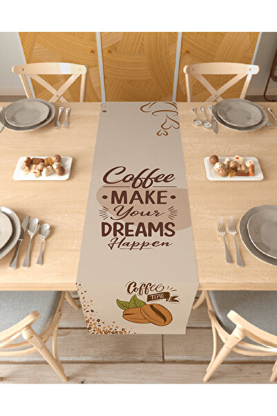 GREENDECOR Covoraș decorativ cu design special, cu model cafea, imprimat digi...