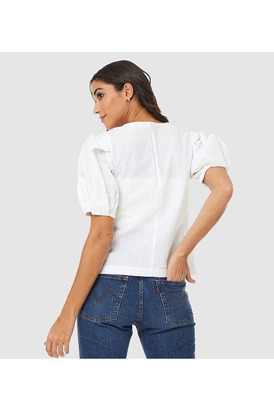 Levi's WHITE Levi's® Zaida Sculptural Blouse for Women