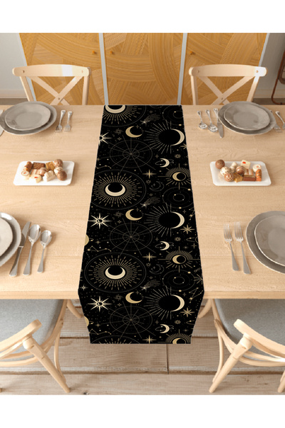 GREENDECOR Model cu astrologie stelară Design special Runner cu imprimare dig...