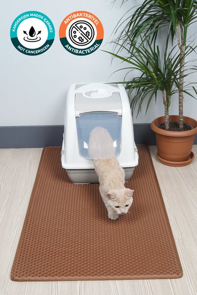 EVA TÜRKİYE (60X110 CM) HÜCRELİ KEDİ KUMU PASPASI KEDİ MATI KEDİ TUVALET ÖNÜ ...