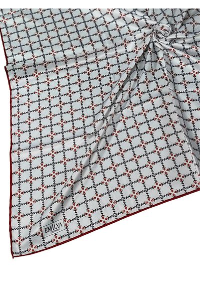 mim eşarp Emilya Rayon Patterned Scarf 90X90 cm
