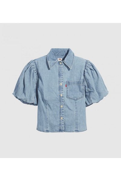Levi's INDIGO Roxy Bubble Slv Denim Ss for Women
