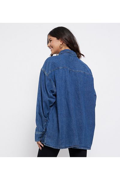 Levi's قميص جينز أزرق من بنسون للنساء