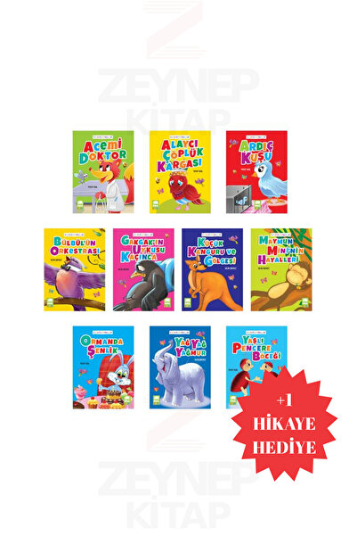 Nesil Yayınları 1 ve 2.Sınıflar İçin Küçük Evden Masallar (10 Fabl+1 Hikaye H...