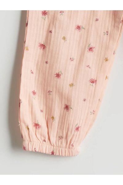 LC Waikiki Floral Girl's Pajama Bottom with Elastic Waist