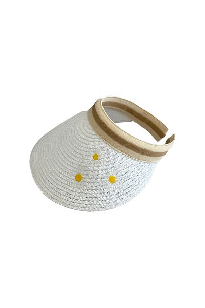 MUK's Beauty Tools Patterned Beach Hat Straw Hat Sunshade Patterned Hat