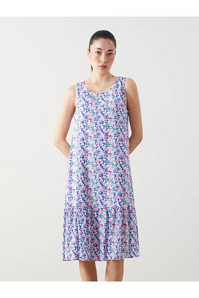 LC Waikiki Crew Neck Floral Women's Dress