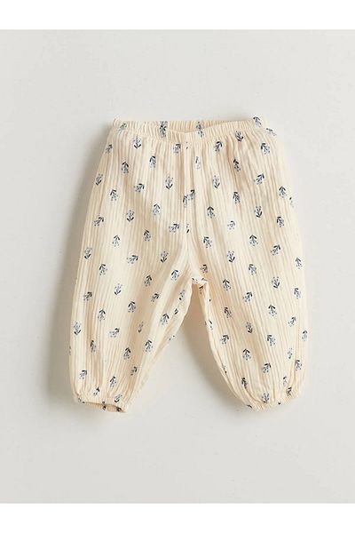 LC Waikiki Ruffle Floral Baby Girl Blouse and Pants 2 Pcs